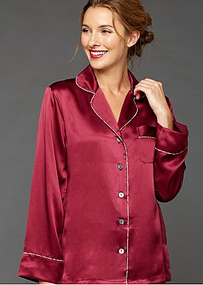 Paradise Found Silk Pajama Top