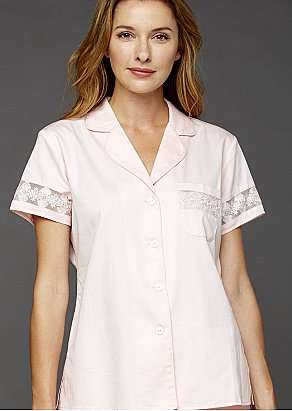 Play Favorites Short Sleeve Cotton PJ Top
