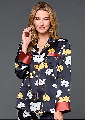 Hello Lovely Silk Pajama Top