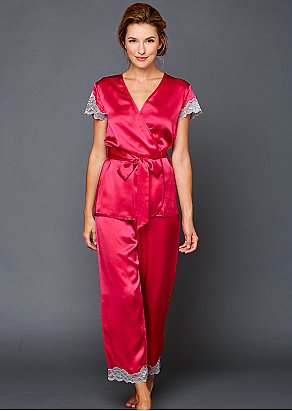 Island Time Silk Wrap Pajama