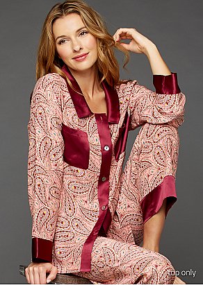My Newest Crush Silk Pajama Top
