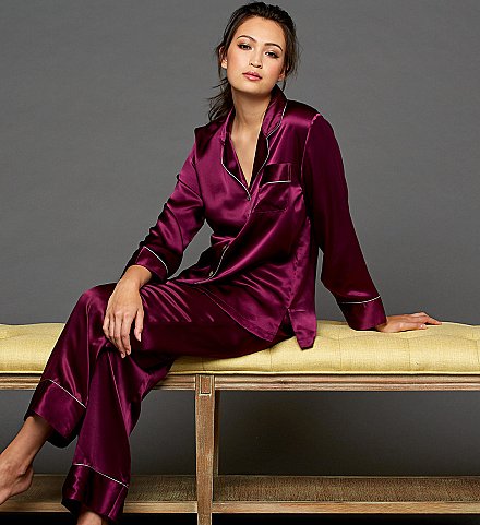 luxury silk pajamas