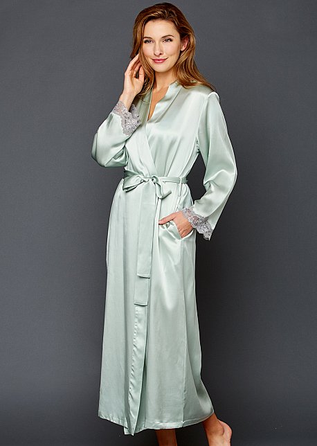 silk charmeuse robe