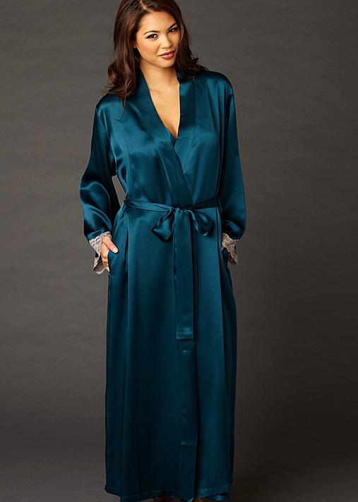 Silk full length robe, Indulgence Silk Robe Julianna Rae