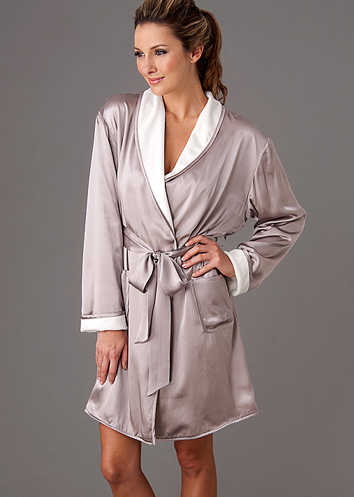 Luxury silk terry reversible spa robe, Il Cieli Spa Wrap Julianna Rae