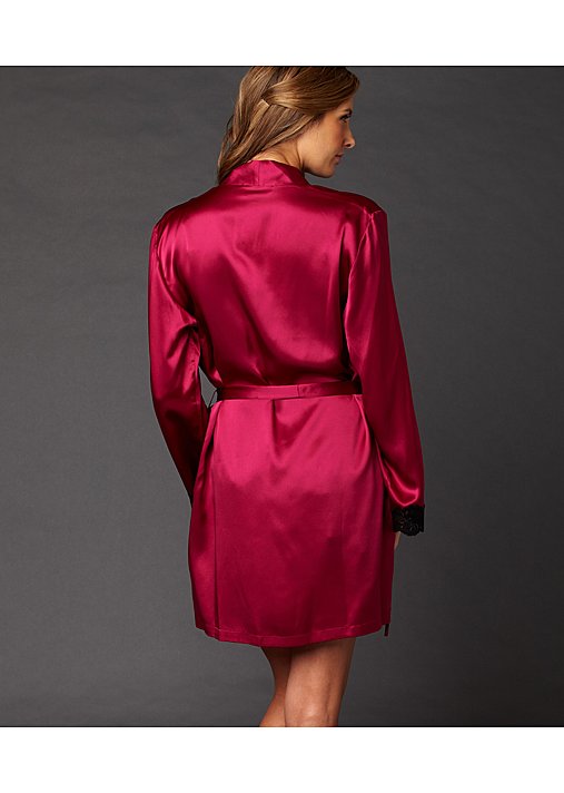 Indulgence Silk Wrap 100 Silk Robe, Luxury Short Robe Julianna Rae