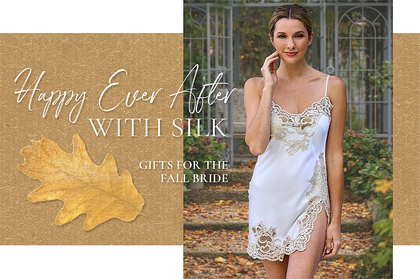 gorgeous luxurious sleepwear for the bride and her bridesmaids!