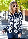 Jewel Garden Silk Pajama Top