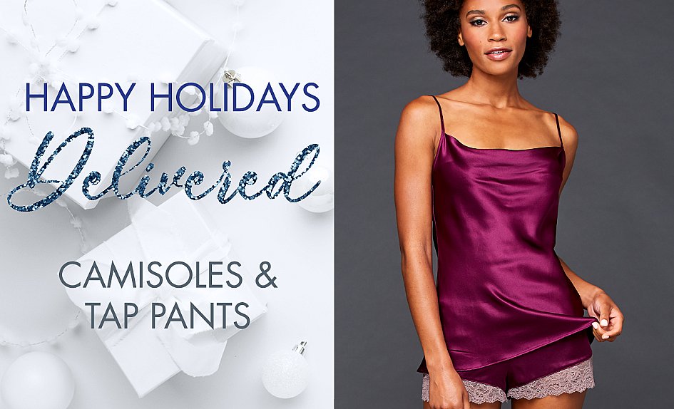 Luxury Cami Sets and Tops in Silk, Lace