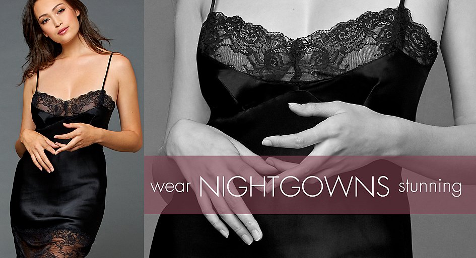Luxury Silk Nightgowns, Silk Chemises