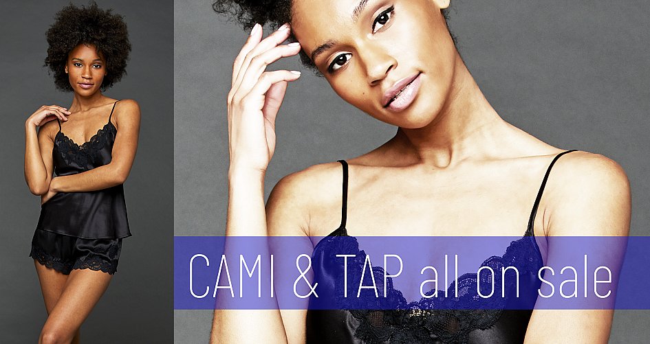 Luxury Cami Sets and Tops in Silk, Lace